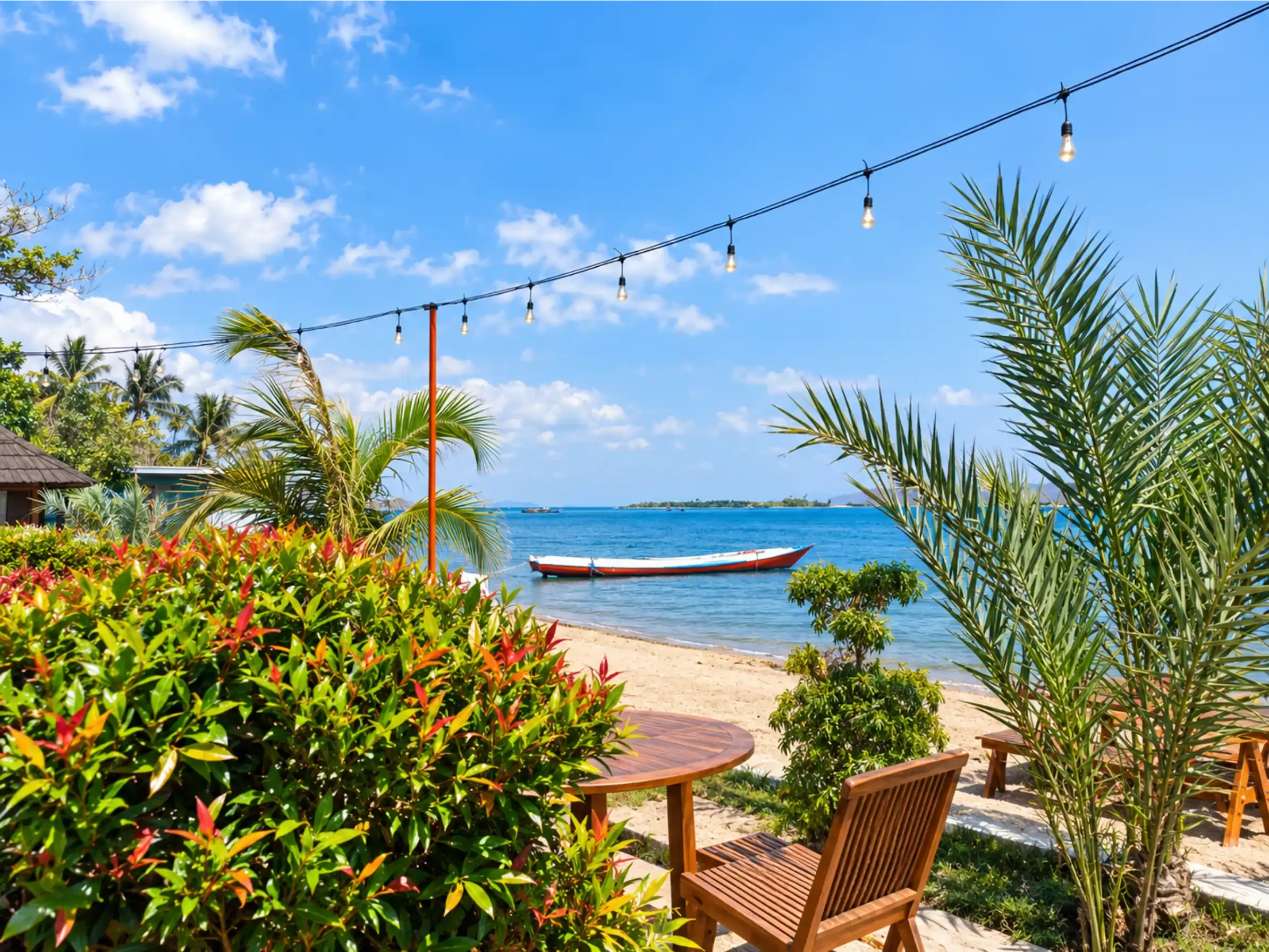 Area Resto & Cafe Tepi Pantai Teluk Saleh